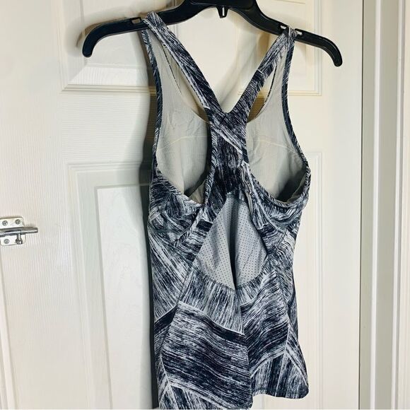 Lululemon Crossback Tank Heat Wave White Black / White Size 10 - Picture 5 of 8